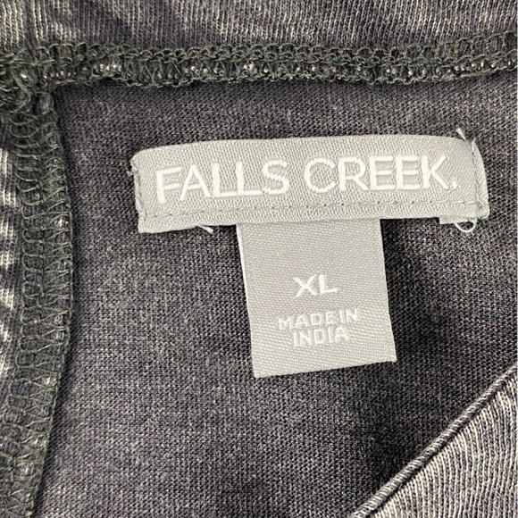 NWT Falls Creek charcoal washed look babydoll top, XL - Picture 3 of 8